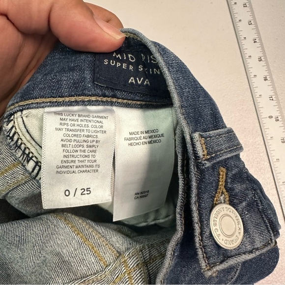 Lucky Brand Women’s Blue Denim Jeans Size 0/25 - Picture 6 of 6